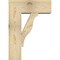 Ekena Millwork Funston Block Rough Sawn Bracket w/ Offset Brace, Douglas Fir, 8"W x 20"D x 28"H BKT0806X20X28FST05RDF - alternate 3